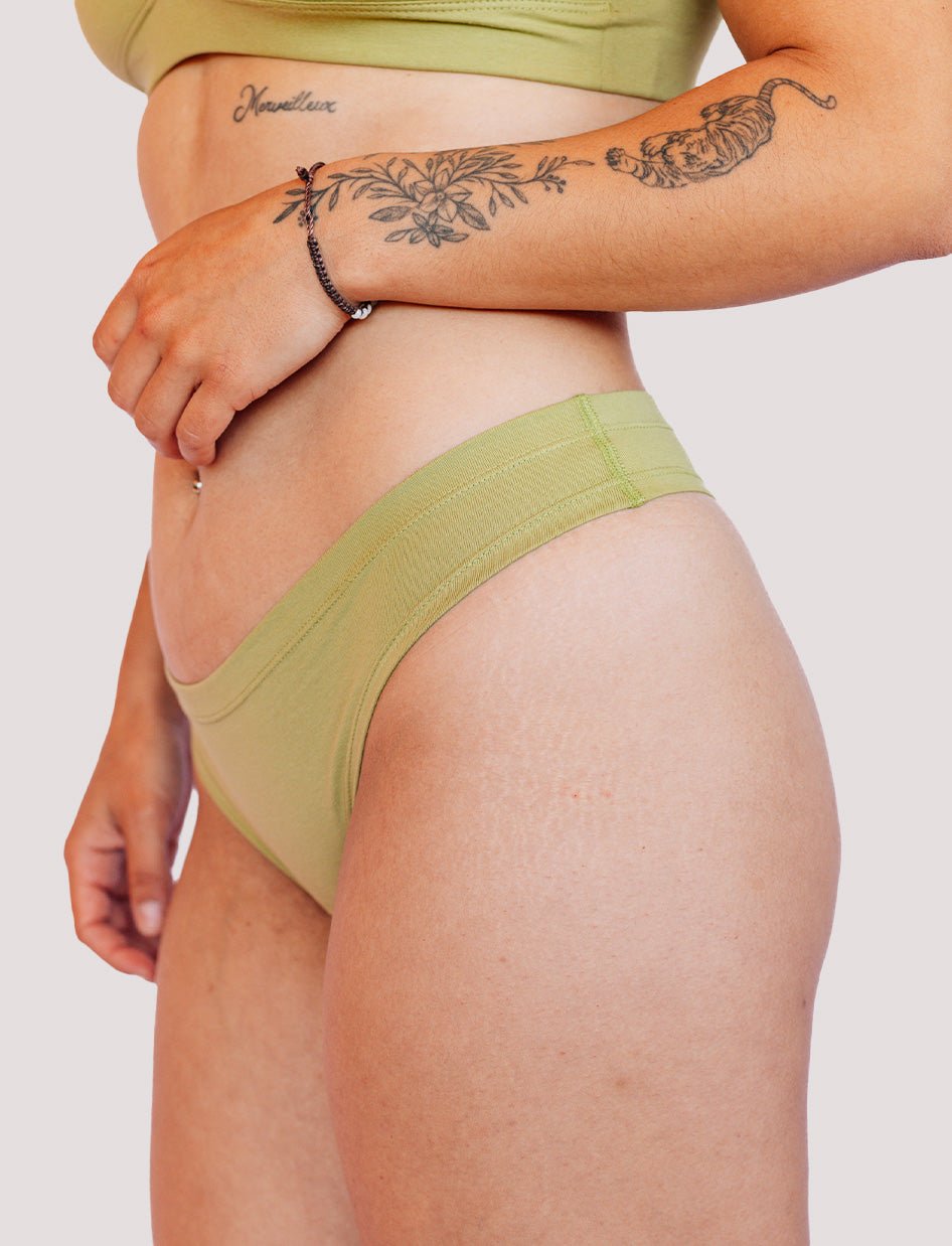 Calzón Algodón - Bikini Pistacho - Ria Underwear