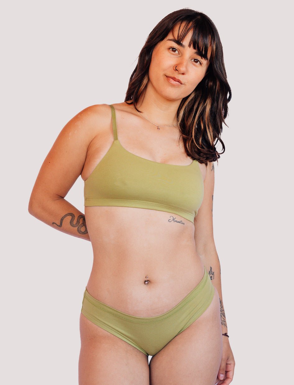 Calzón Algodón - Bikini Pistacho - Ria Underwear