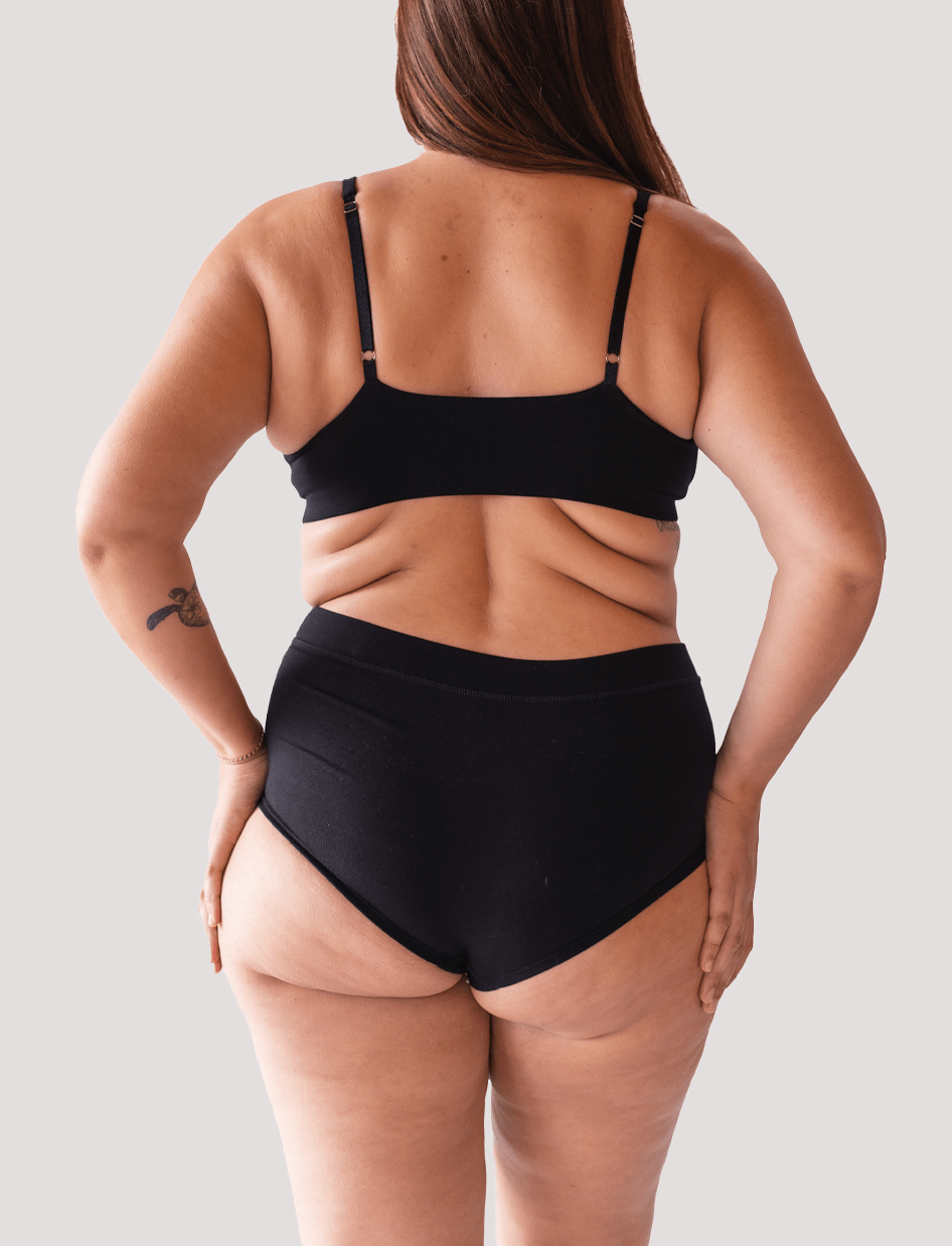 Calzón Algodón - Pantaleta Negro - Ria Underwear