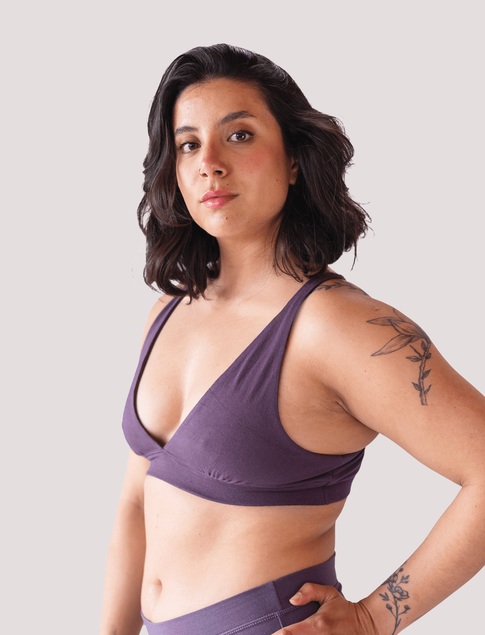 Peto Algodón - Escote en V Malva - Ria Underwear