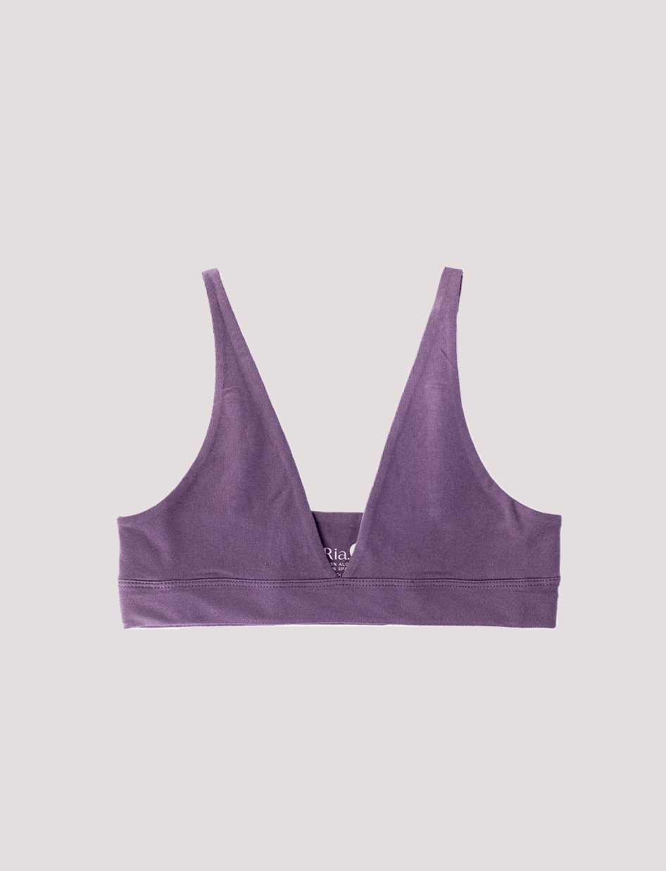 Peto Algodón - Escote en V Malva - Ria Underwear