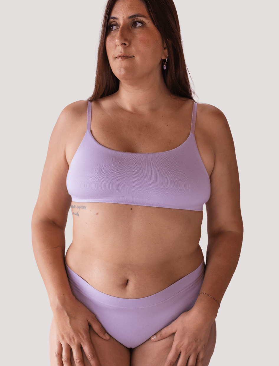 Peto Algodón - Escote recto Lila - Ria Underwear