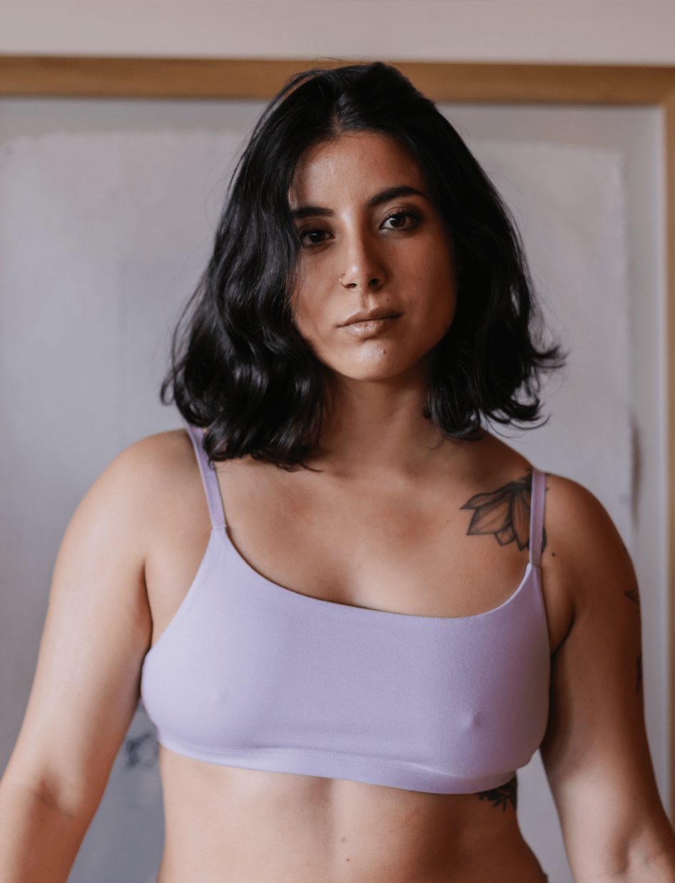Peto Algodón - Escote recto Lila - Ria Underwear