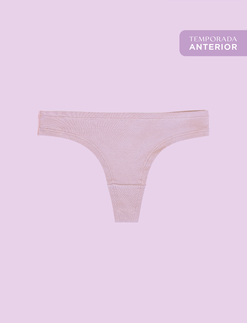 Calzón Algodón - Tanga Rosa