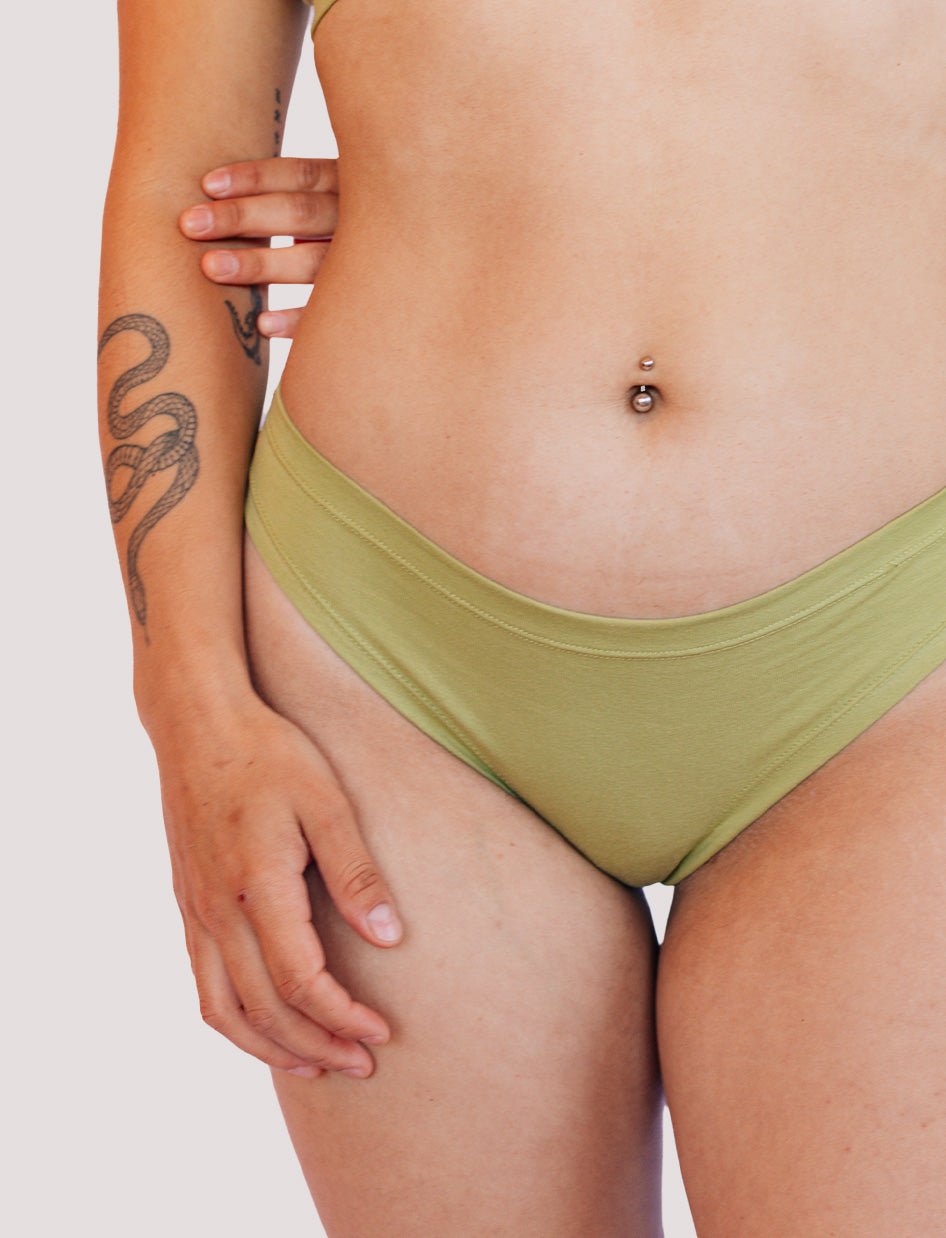 Calzón Algodón - Bikini Pistacho - Ria Underwear