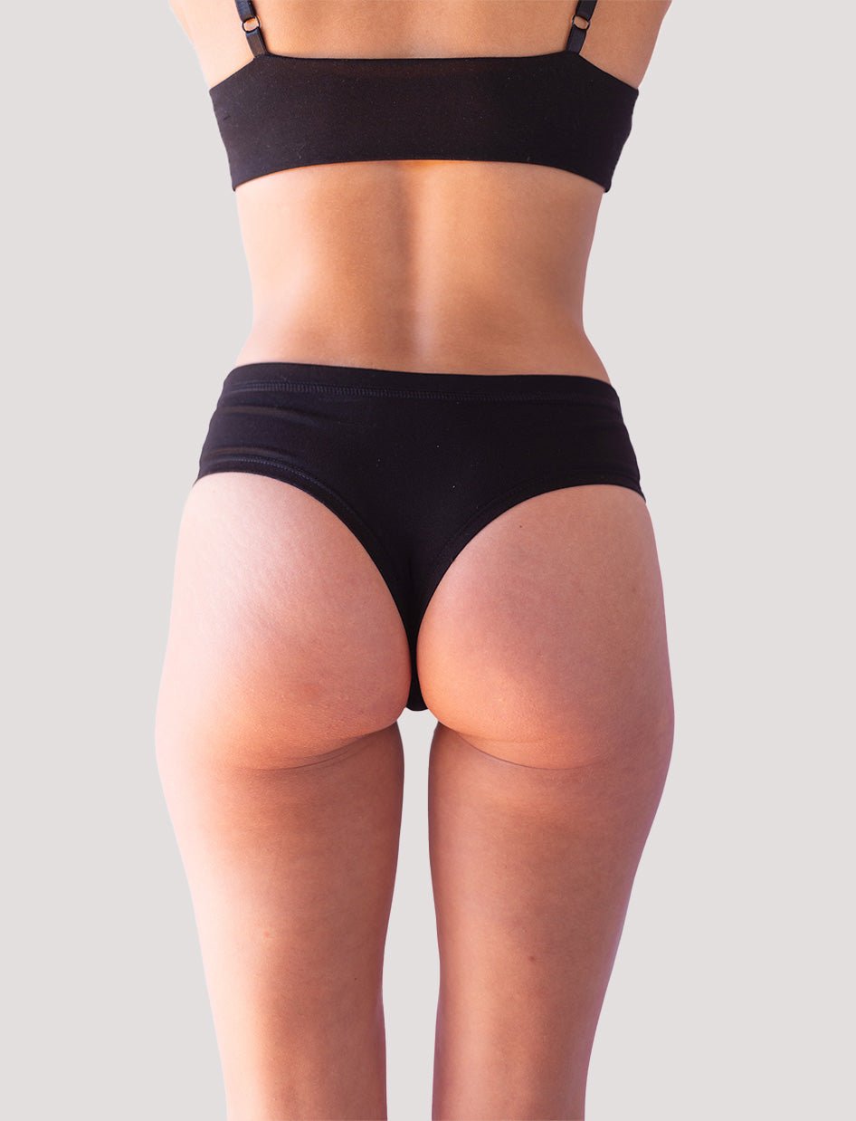 Calzón Algodón - Culotte Negro - Ria Underwear