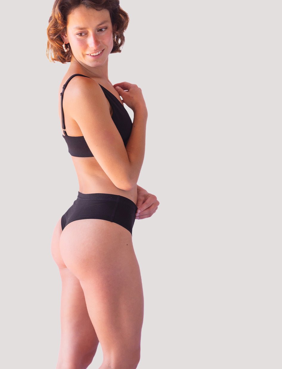 Calzón Algodón - Culotte Negro - Ria Underwear