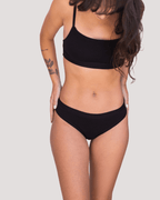 Calzón Algodón Orgánico - Bikini Negro - Ria Underwear