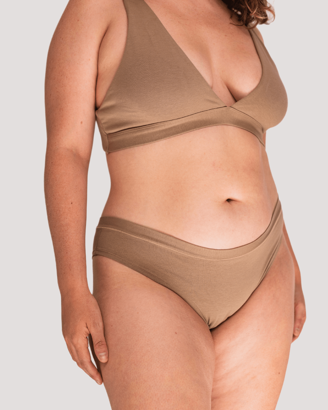 Calzón Algodón Orgánico - Bikini Taupe - Ria Underwear