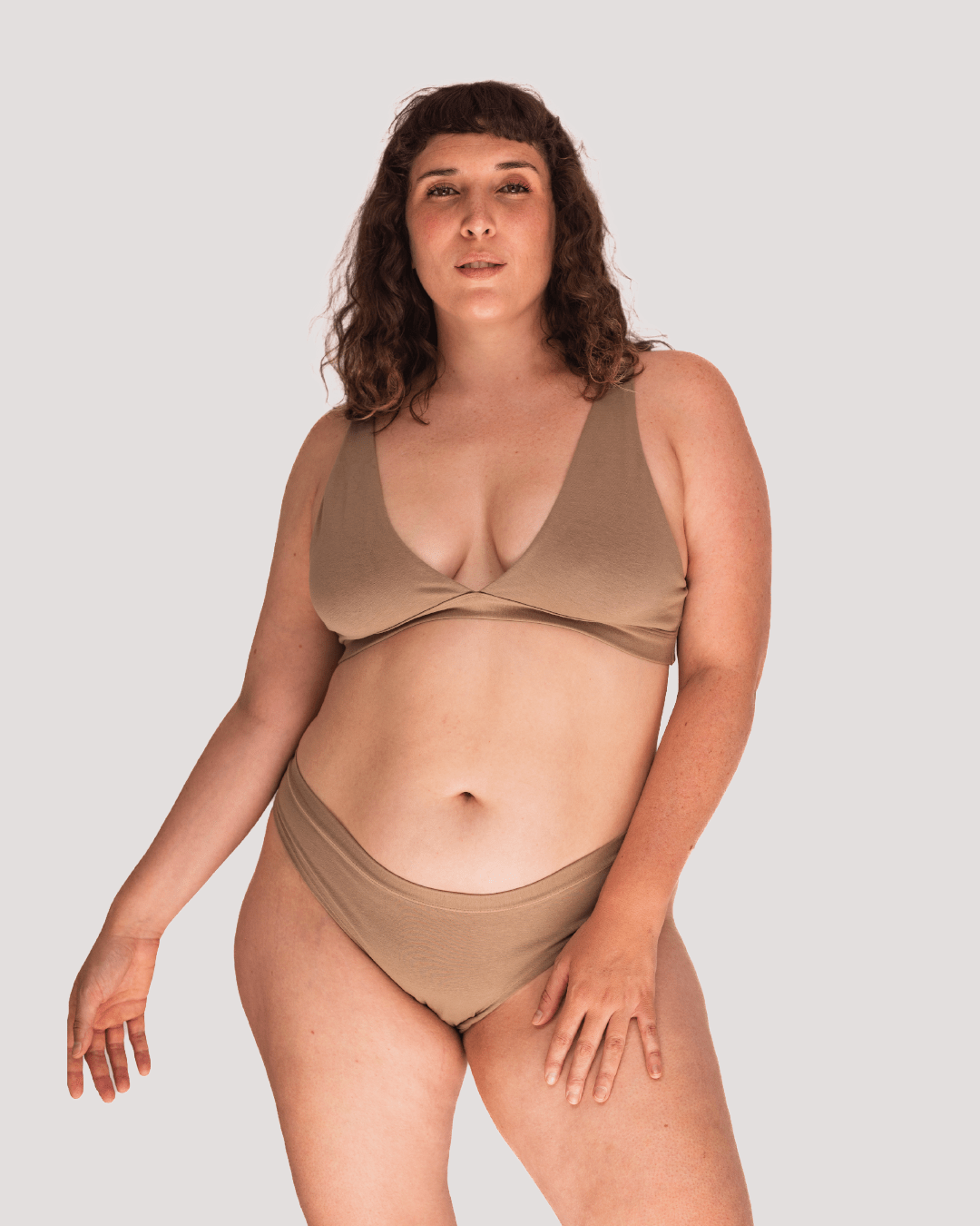 Calzón Algodón Orgánico - Bikini Taupe - Ria Underwear