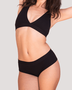 Calzón Algodón Orgánico - Short Negro - Ria Underwear