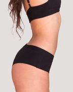 Calzón Algodón Orgánico - Short Negro - Ria Underwear