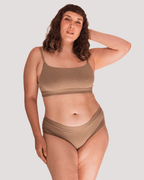 Calzón Algodón Orgánico - Short Taupe - Ria Underwear