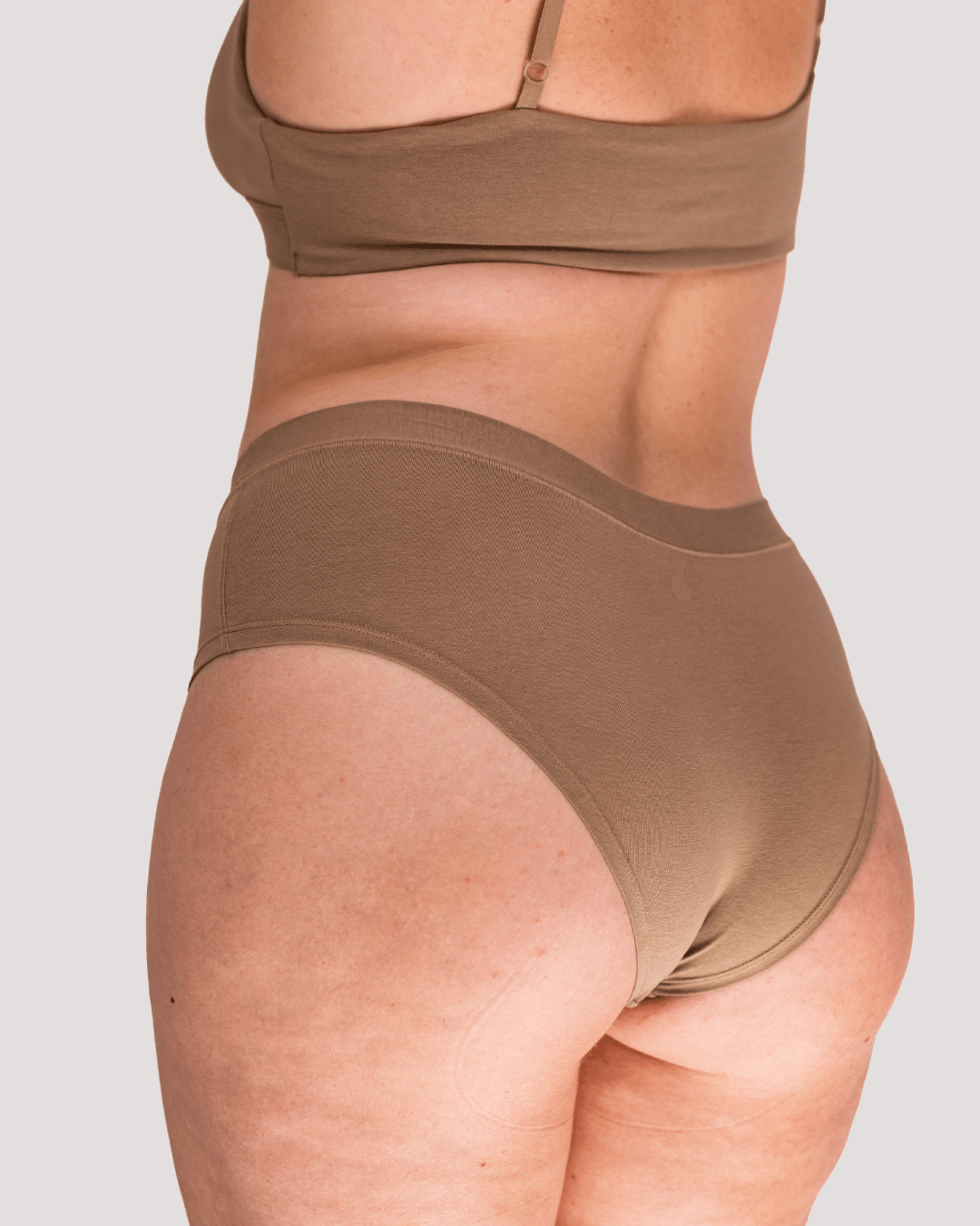 Calzón Algodón Orgánico - Short Taupe - Ria Underwear