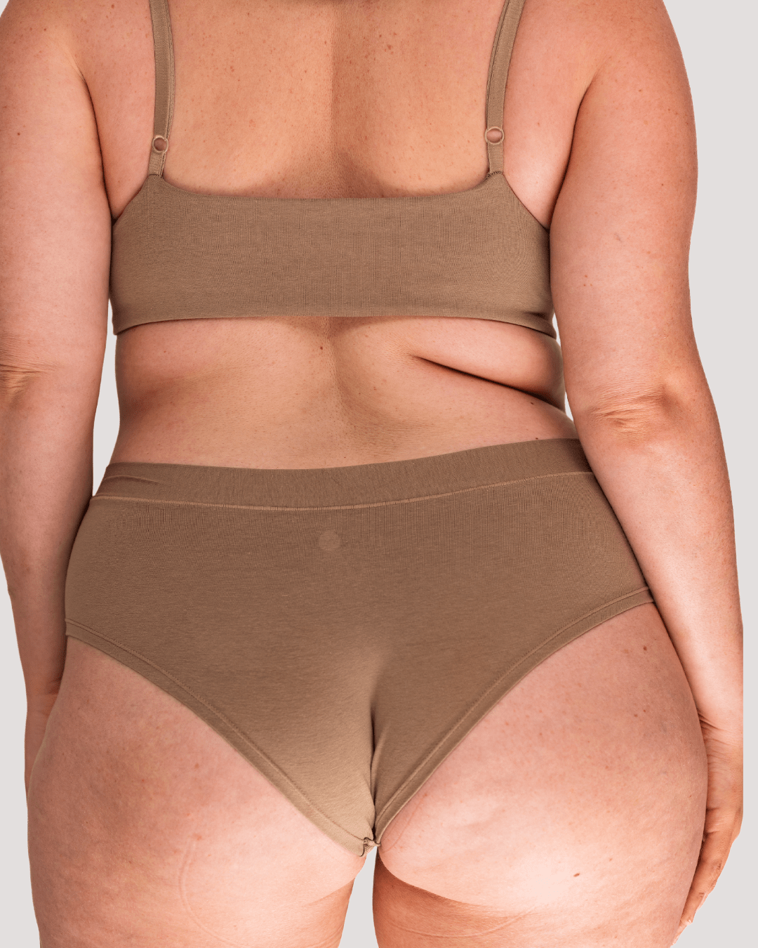 Calzón Algodón Orgánico - Short Taupe - Ria Underwear
