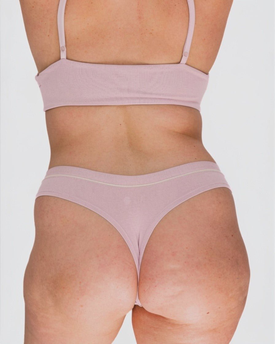 Calzón Algodón Orgánico - Tanga Rosa - Ria Underwear