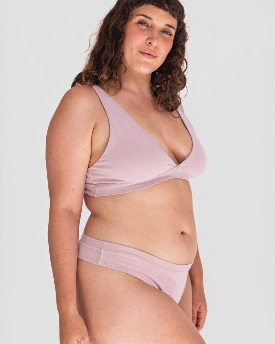 Calzón Algodón Orgánico - Tanga Rosa - Ria Underwear