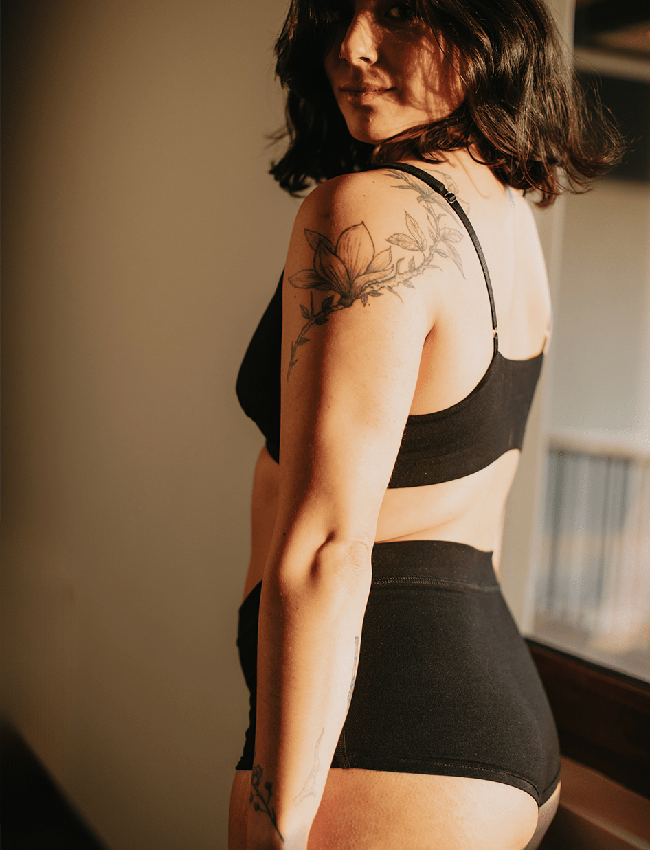 Calzón Algodón - Pantaleta Negro - Ria Underwear