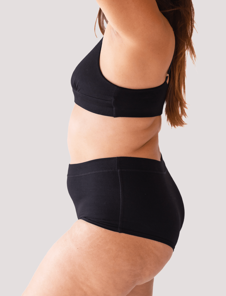 Calzón Algodón - Pantaleta Negro - Ria Underwear