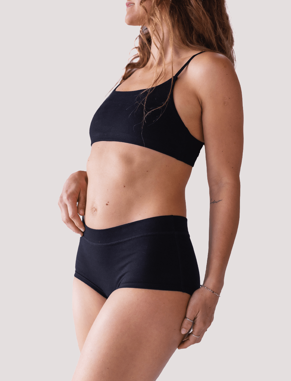 Calzón Algodón - Pantaleta Negro - Ria Underwear