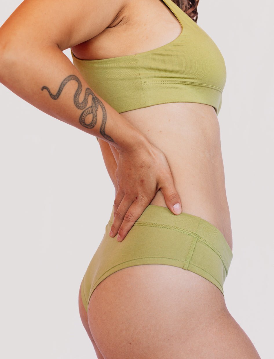 Calzón Algodón - Short Pistacho - Ria Underwear