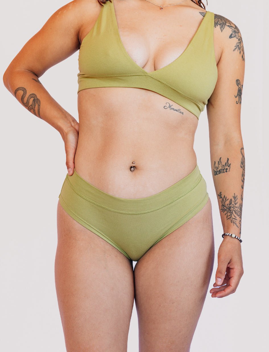 Calzón Algodón - Short Pistacho - Ria Underwear