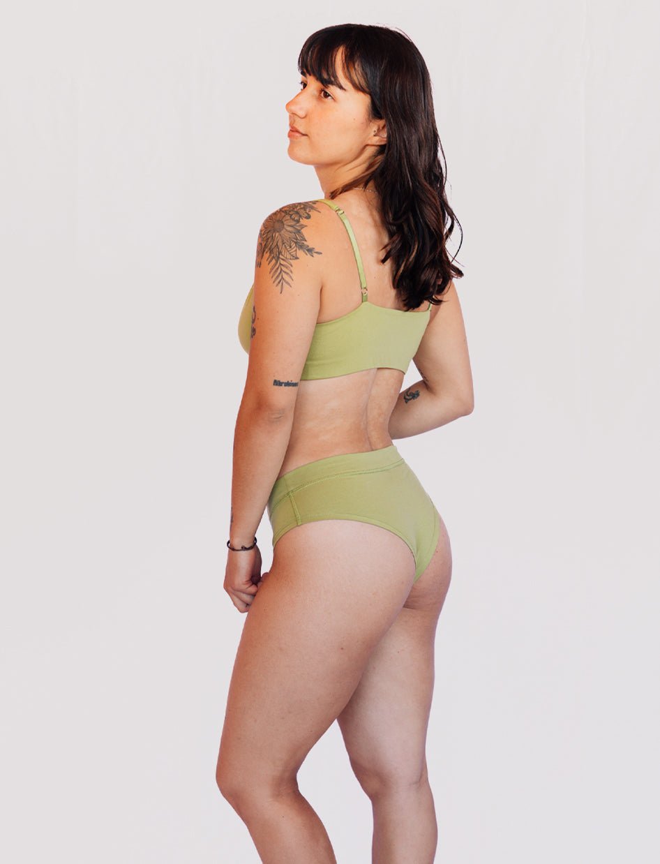Calzón Algodón - Short Pistacho - Ria Underwear