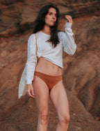 Calzón Algodón - Tanga Camel - Ria Underwear