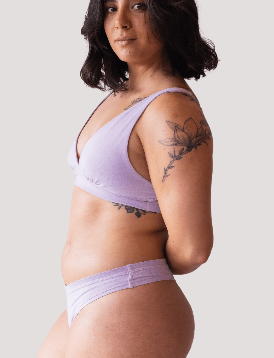 Calzón Algodón - Tanga Lila - Ria Underwear