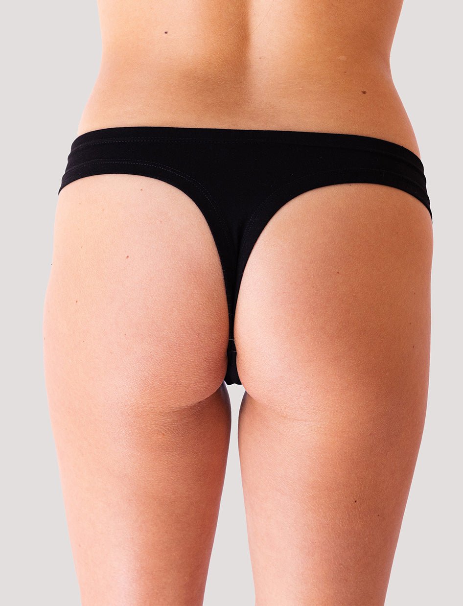 Calzon Tanga Negro - Ria Underwear
