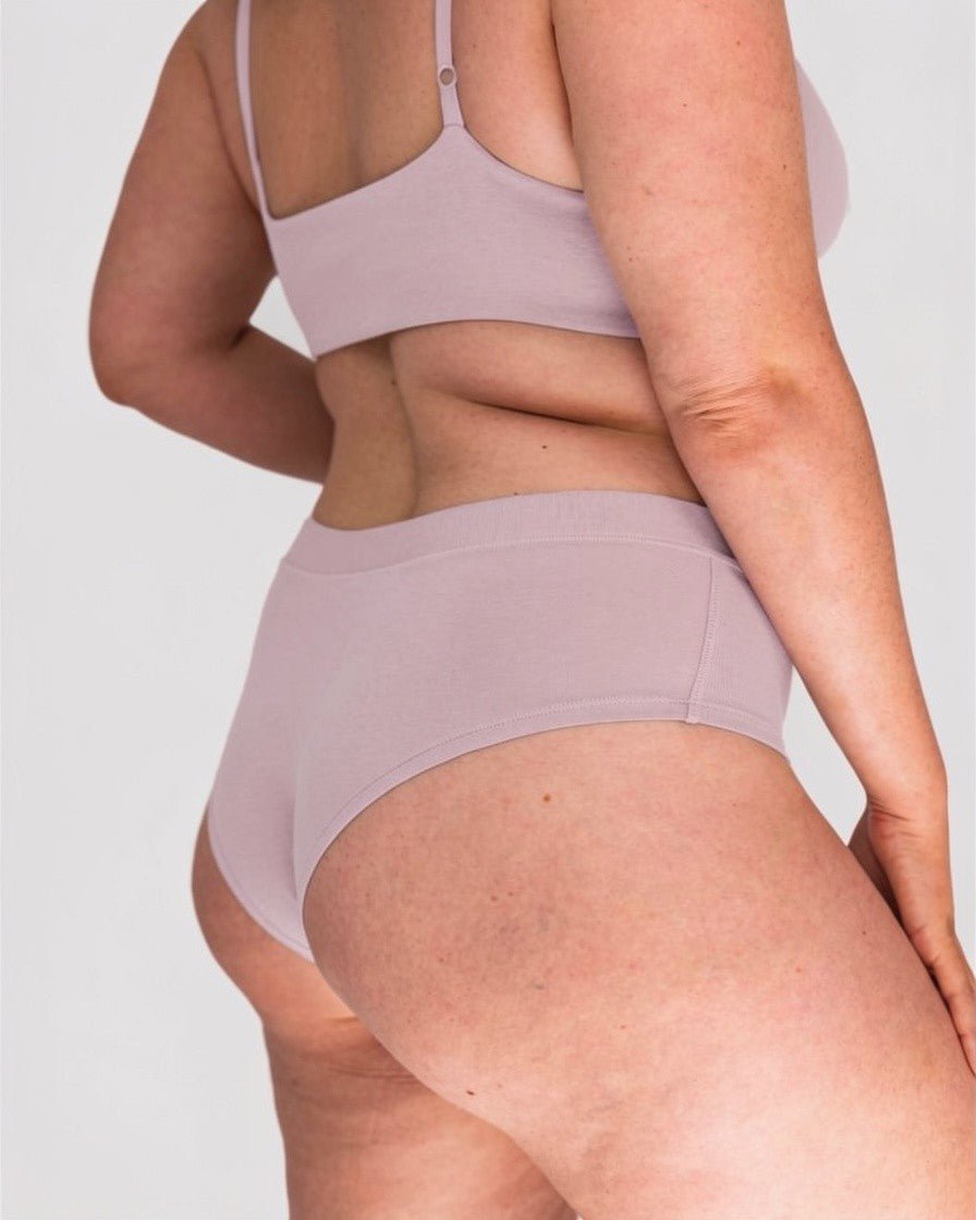 Conjunto Rosa - Peto Recto & Calzón Short - Ria Underwear