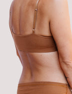Peto Algodón - Escote en V Camel - Ria Underwear