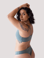 Peto Algodón - Escote en V Verde - Ria Underwear