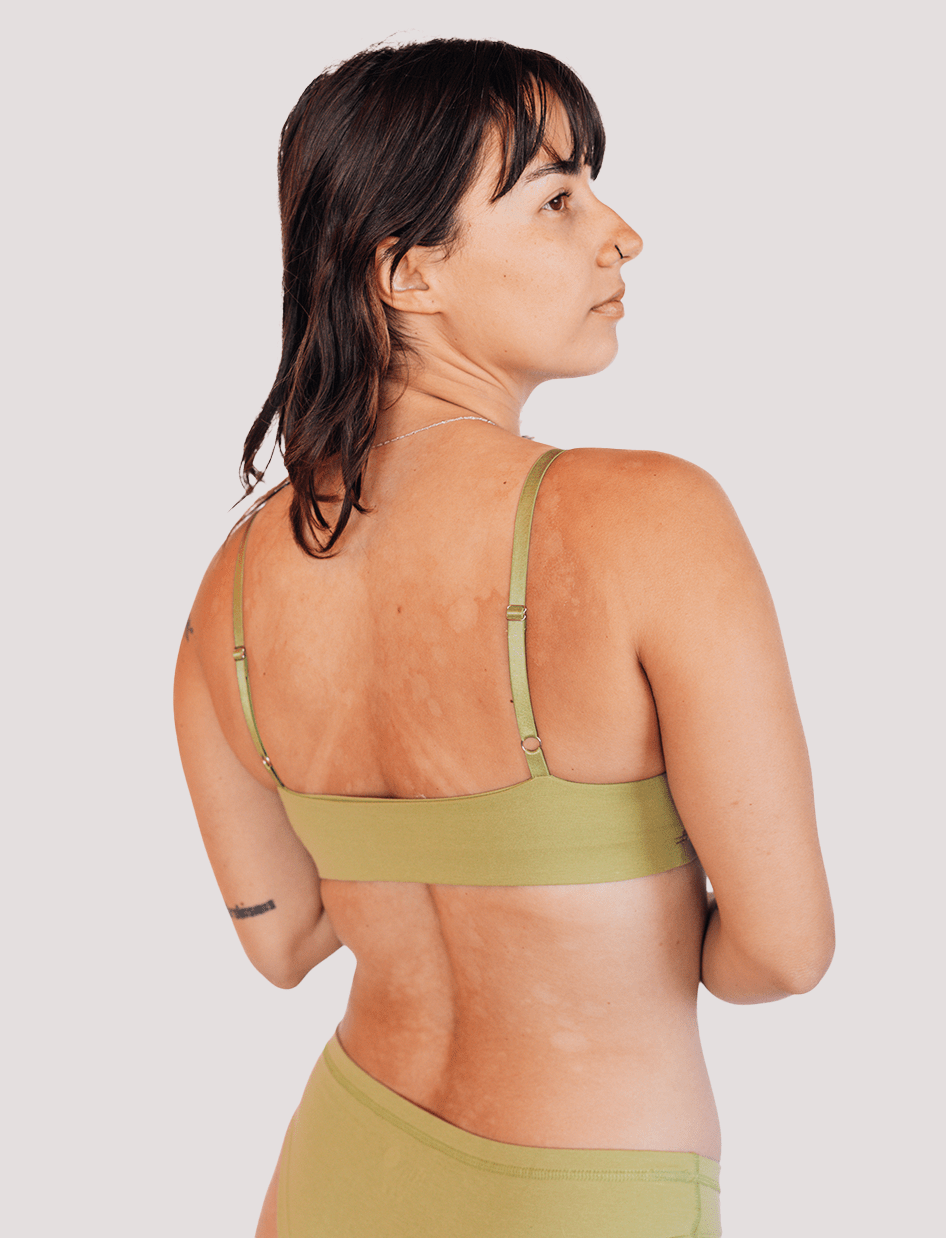 Peto Algodón - Escote recto Pistacho - Ria Underwear