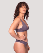 Peto Algodón Orgánico - Escote en V Malva - Ria Underwear