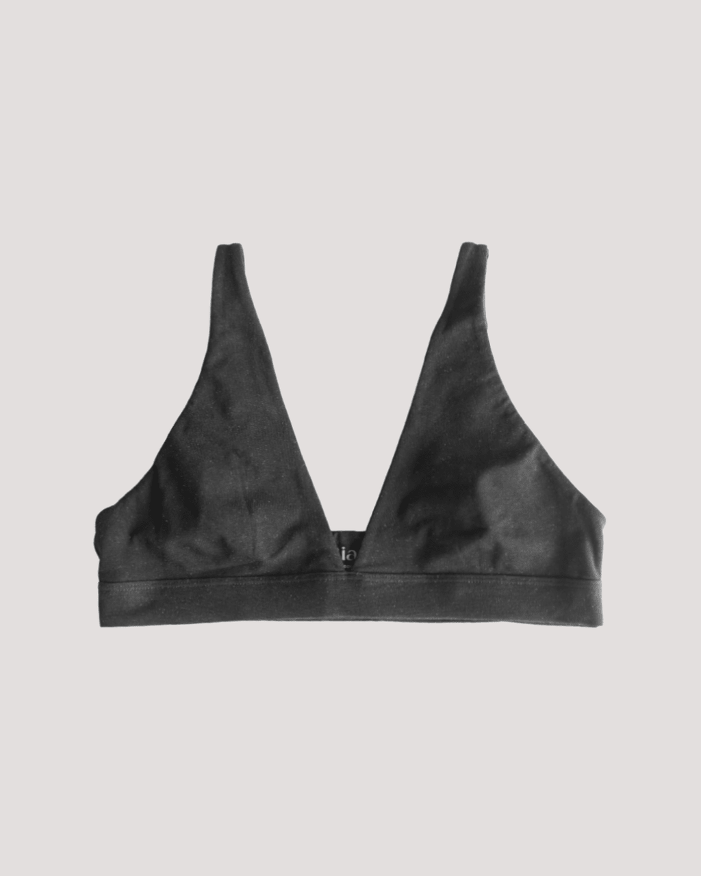Peto Algodón Orgánico - Escote en V Negro - Ria Underwear