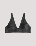Peto Algodón Orgánico - Escote en V Negro - Ria Underwear