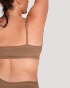Peto Algodón Orgánico - Escote en V Taupe - Ria Underwear