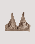 Peto Algodón Orgánico - Escote en V Taupe - Ria Underwear