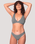 Peto Algodón Orgánico - Escote en V Verde - Ria Underwear