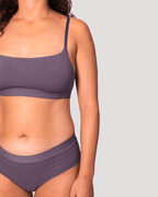 Peto Algodón Orgánico - Escote Recto Malva - Ria Underwear