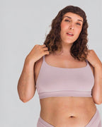 Peto Algodón Orgánico - Escote Recto Rosa - Ria Underwear