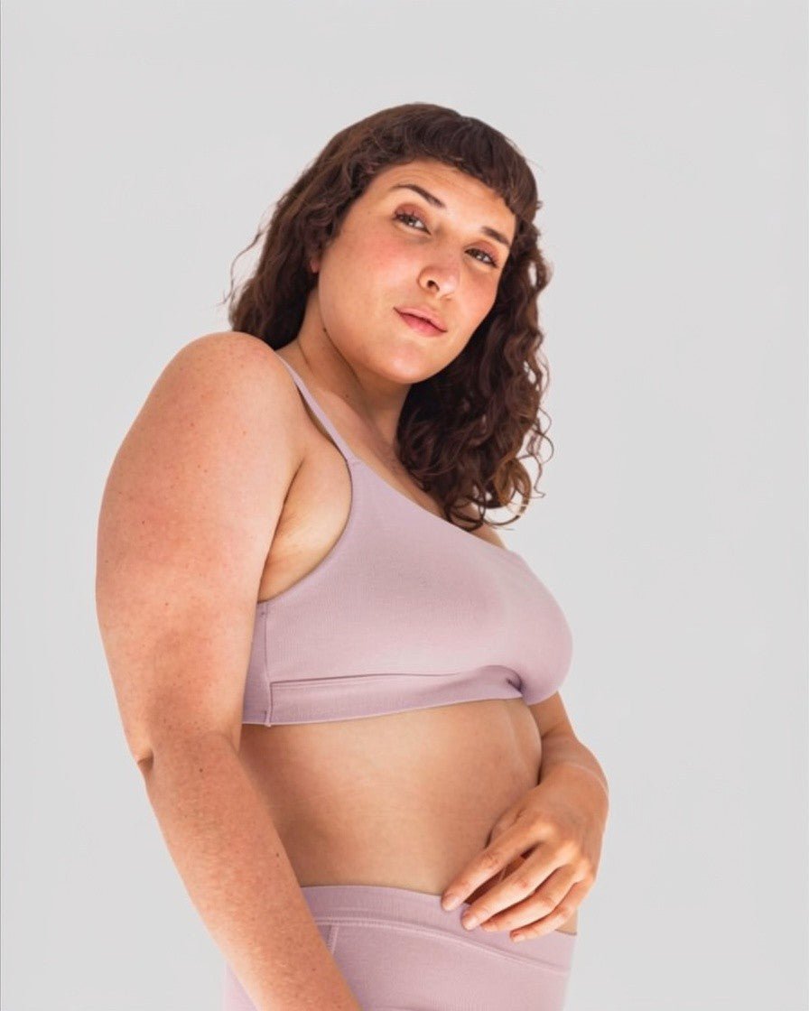 Peto Algodón Orgánico - Escote Recto Rosa - Ria Underwear