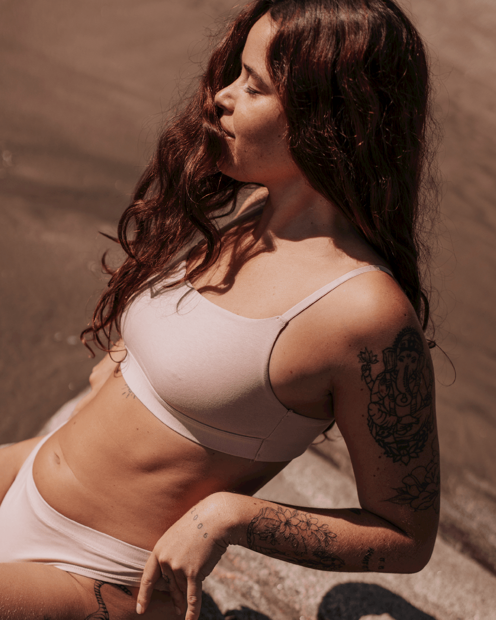 Peto Algodón Orgánico - Escote Recto Rosa - Ria Underwear