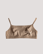 Peto Algodón Orgánico - Escote Recto Taupe - Ria Underwear