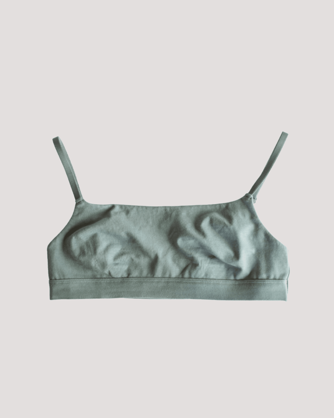 Peto Algodón Orgánico - Escote Recto Verde - Ria Underwear