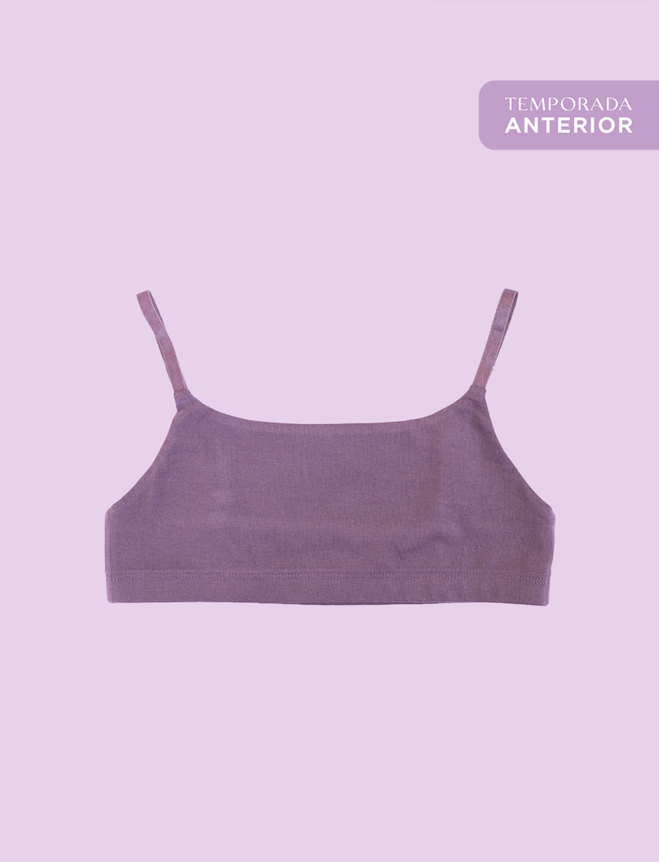 Peto Algodón - Escote recto Malva
